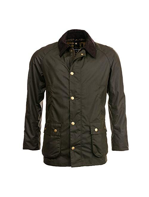 Barbour Ashby Waxed Jacket in Olive
