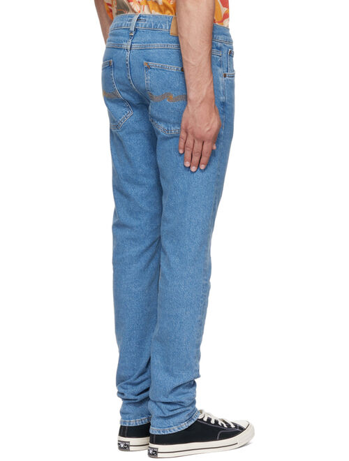 NUDIE JEANS Blue Lean Dean Jeans