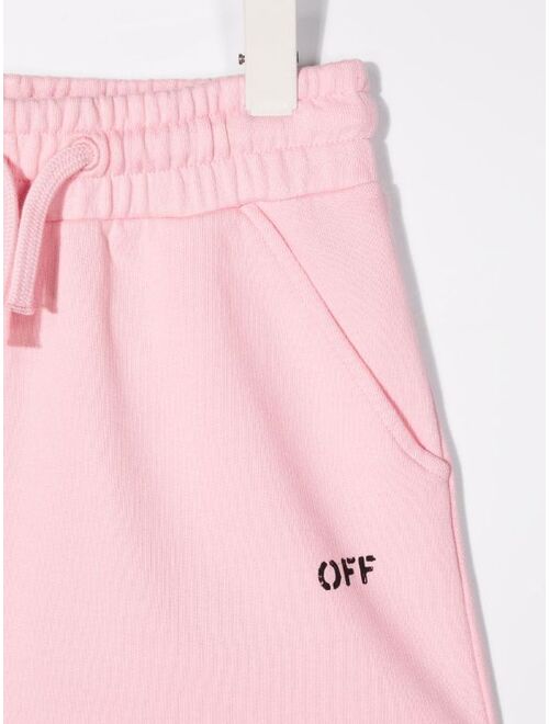 Off-White Kids logo-print track skirt