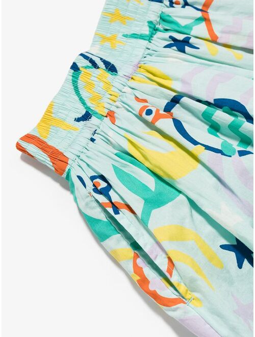 Stella McCartney Kids graphic-print elasticated skirt