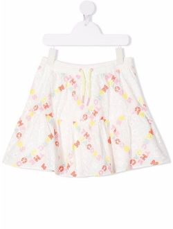 The Marc Jacobs Kids broderie-anglaise tiered miniskirt