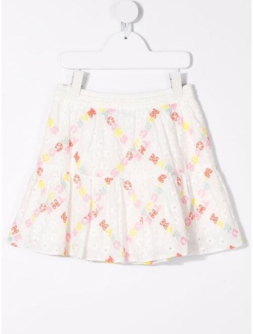 The Marc Jacobs Kids broderie-anglaise tiered miniskirt