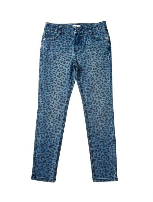 Epic Threads Big Girls Leopard Print Denim Skinny Jeans