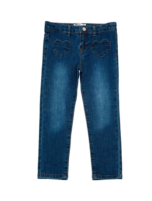 Epic Threads Little Girls Heart Pocket Denim Skinny Jeans