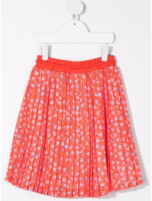 The Marc Jacobs Kids heart-print pleated skirt