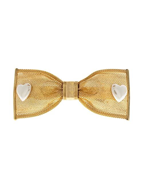 1928 Jewelry Gold-Tone Bow Hair Barrette