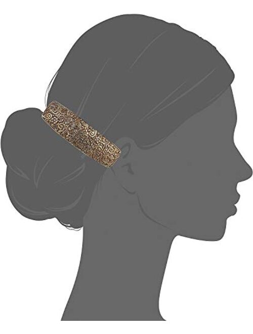 1928 Jewelry Gold-Tone Floral Hair Barrette
