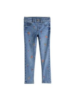 Girls 4-12 Jumping Beans Mini Floral Embroidered Jeggings