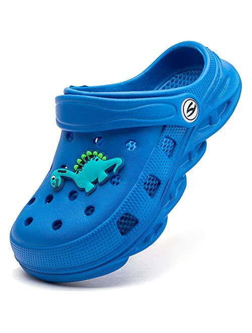 HOBIBEAR Boys Classic Graphic Garden Clogs Slip on Water Shoes