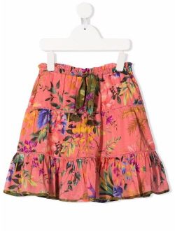 Kids Tropicana flounce skirt