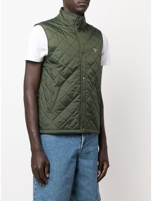 Barbour logo quilted gilet