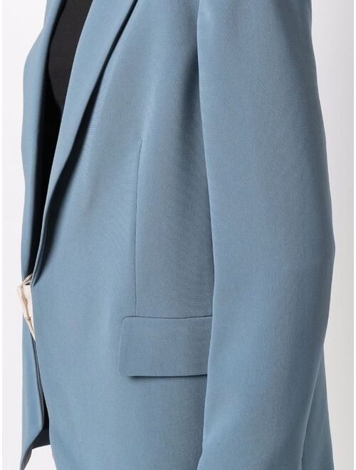 Theory crepe open-front blazer