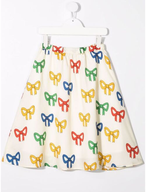 Mini Rodini bow-print skirt