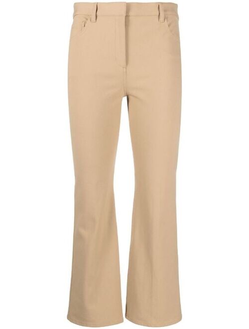 Theory mid-rise cropped trousers