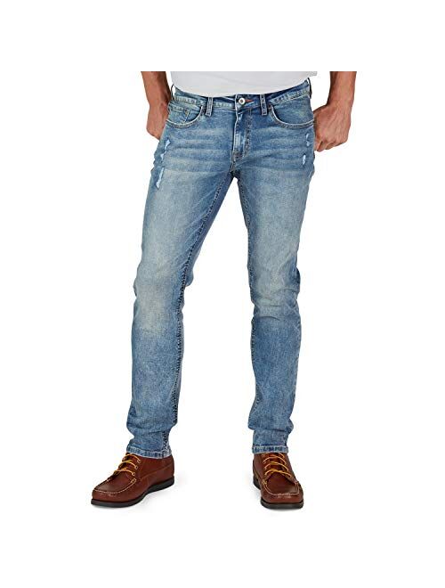 Weatherproof Vintage Men's Slim Fit Super-Soft Stretch Denim Jeans, Five Pocket