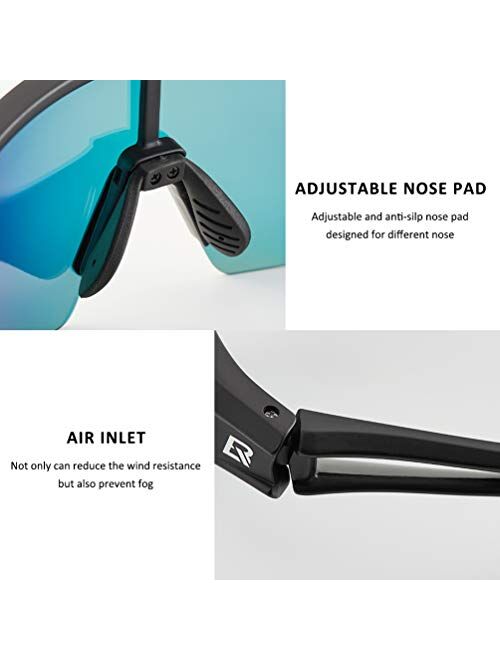 Rock Bros ROCKBROS Polarized Sunglasses for Men Women UV Protection Cycling Sunglasses Sport Glasses