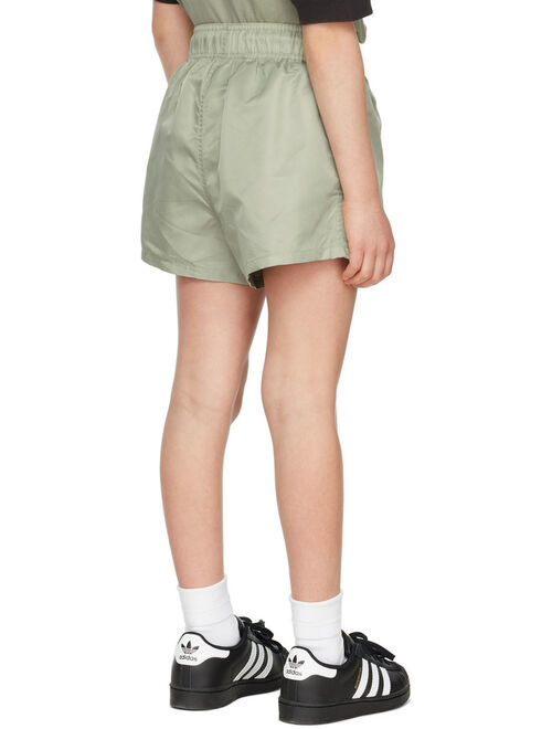 ESSENTIALS Kids Green Running Shorts