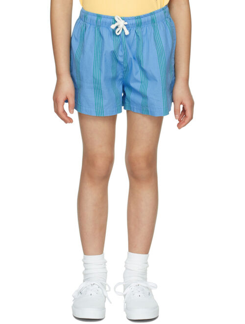 TINYCOTTONS Kids Blue Lines Shorts