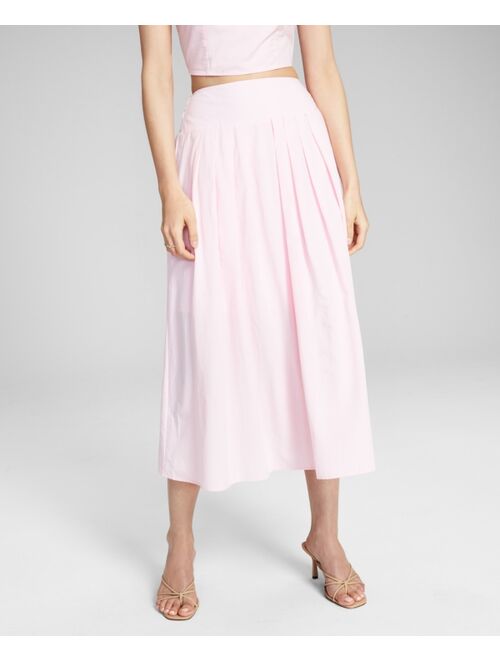 And Now This Women's Pleated Midi Skirt