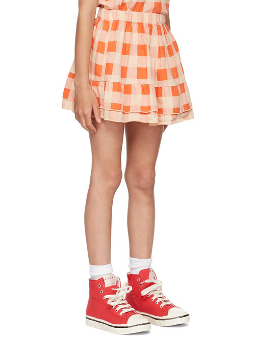 REPOSE AMS Kids Orange Ruffle Skirt
