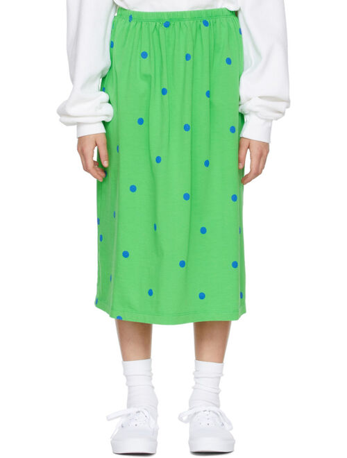 MAIN STORY Kids Green Polka Dot Skirt