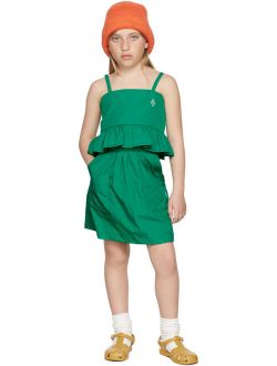 THE ANIMALS OBSERVATORY Kids Green Logo Bird Skirt