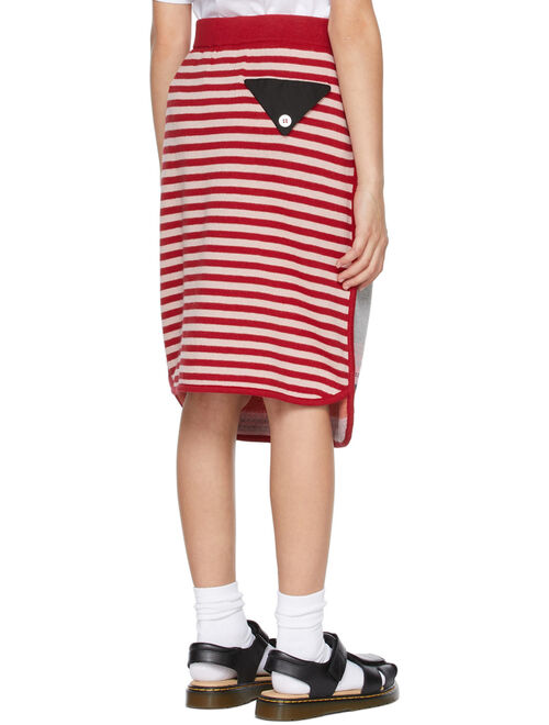 LIGNE NOIRE Kids Multicolor Jacquard Stripes Skirt
