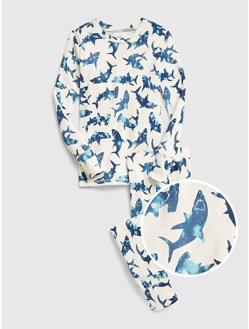 Gap Kids 100% Organic Cotton Shark Print PJ Set
