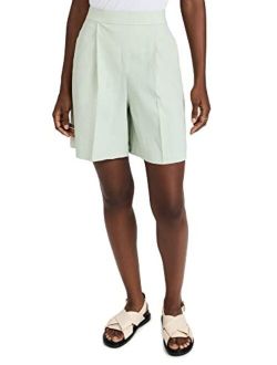Women's Pleated Pull On Shorts