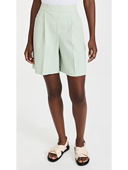 Theory Women's Pleated Pull On Shorts