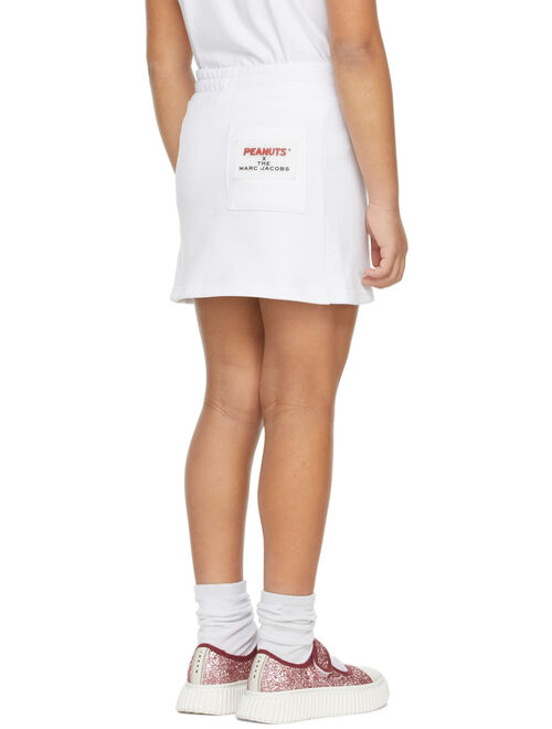 Marc Jacobs Kids White Peanuts Edition French Terry Skirt