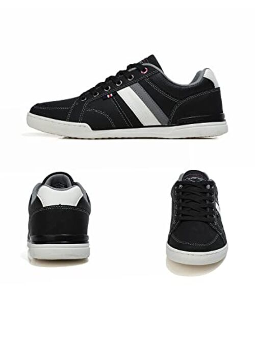 ARRIGO BELLO Mens Fashion Sneakers Casual Shoes PU-Leather Walking Shoes Low Top Shoes