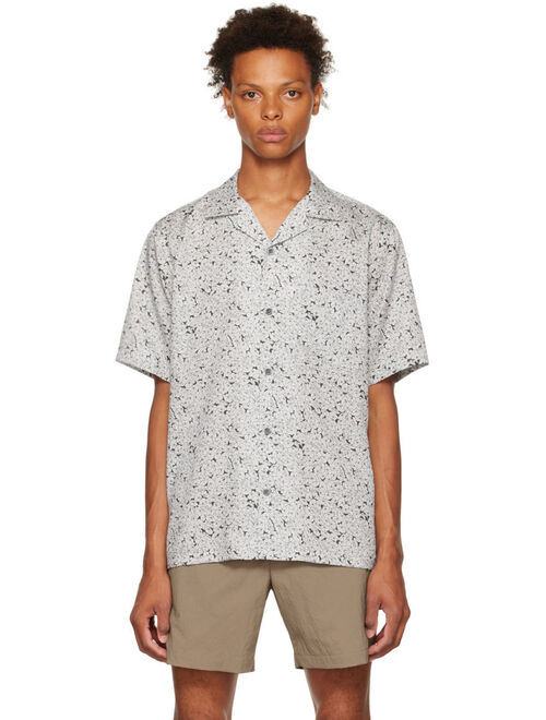 Theory Black & Off-White Noll Shirt