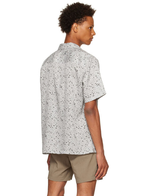 Theory Black & Off-White Noll Shirt