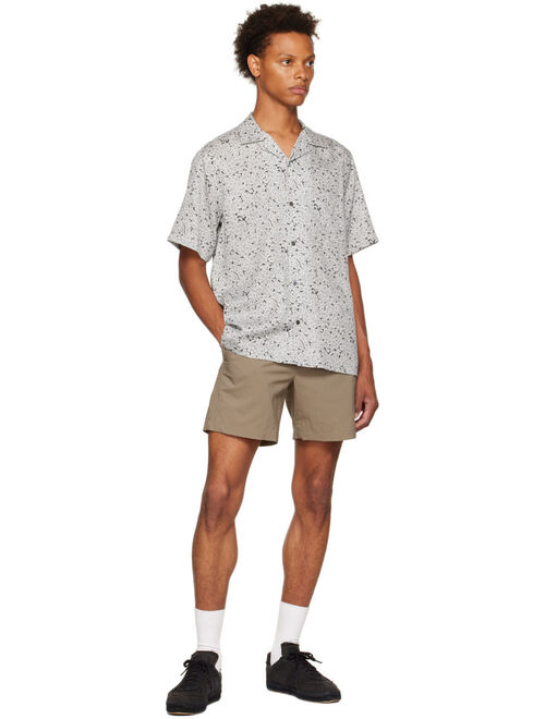 Theory Black & Off-White Noll Shirt