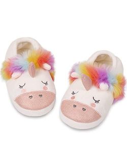Caramella Bubble Cute Kids Unicorn Animal Slippers Plush Funny Anti Slip House Shoes for Boy and Girl Christmas Slippers for Kids