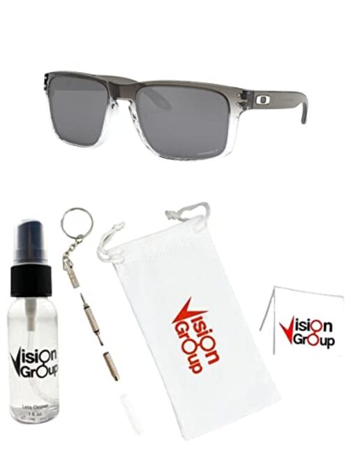 Oakley OO9102 Holbrook Sunglasses + Vision Group Accessories Bundle