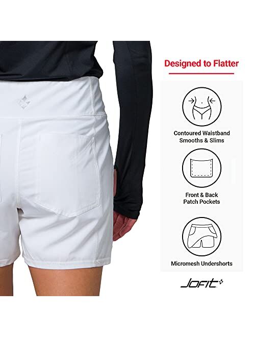 Jofit Apparel Womens Athletic Clothing Pull-On Short for Golf & Tennis