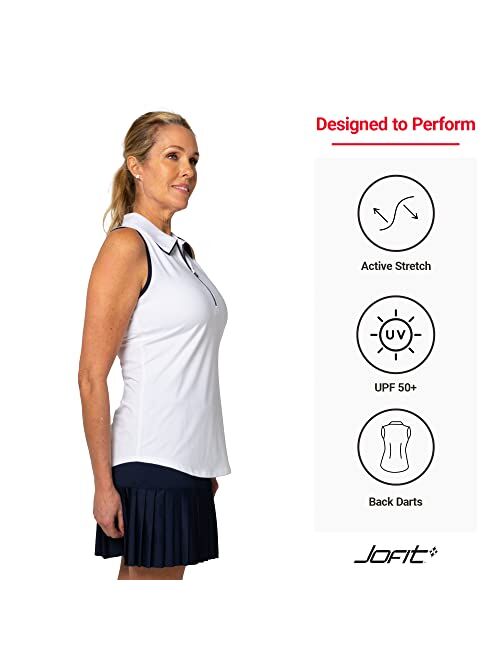 Jofit Apparel Womens Athletic Clothing Racerback Polo for Golf & Tennis