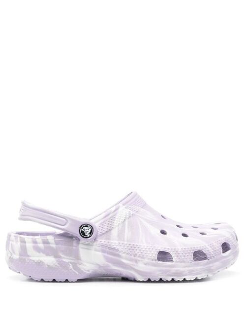 Crocs marbled pattern clogs