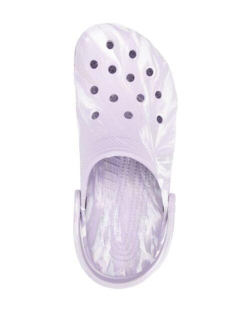 Crocs marbled pattern clogs