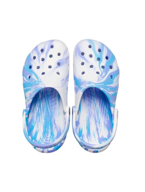 Crocs classic clogs in blue marble