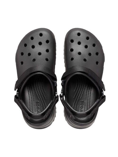 Crocs classic hiker clogs in black