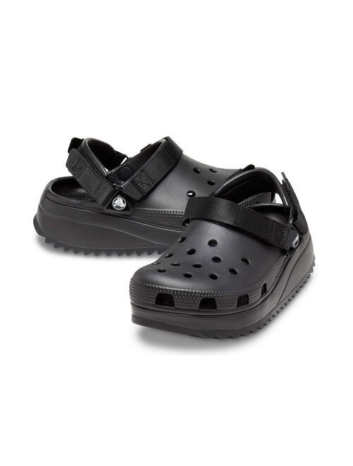 Crocs classic hiker clogs in black