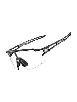 Rock Bros ROCKBROS Photochromic Sports Sunglasses for Men Women Cycling UV Protection