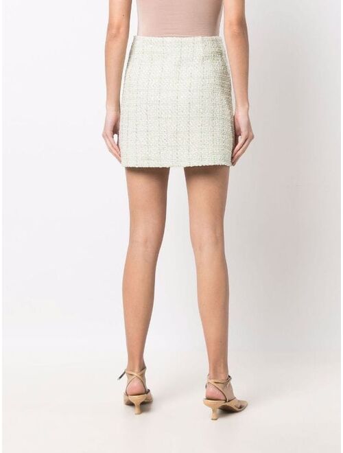 Maje A-line tweed mini skirt