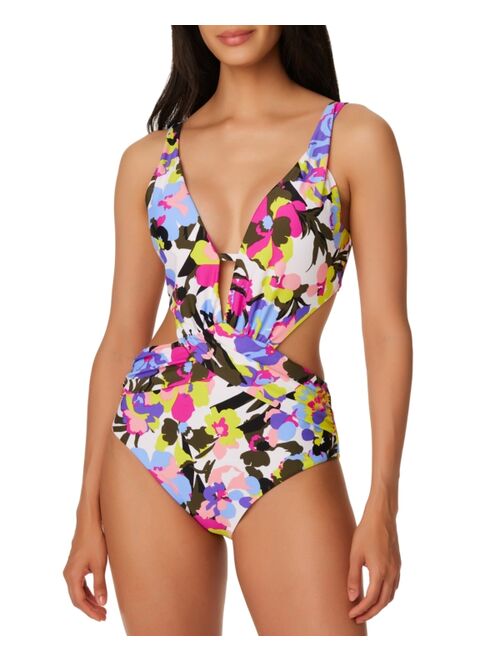Swimsuits For All Bar III Paradise Garden Monokini One-Piece Swimsuit, Created for Macy's