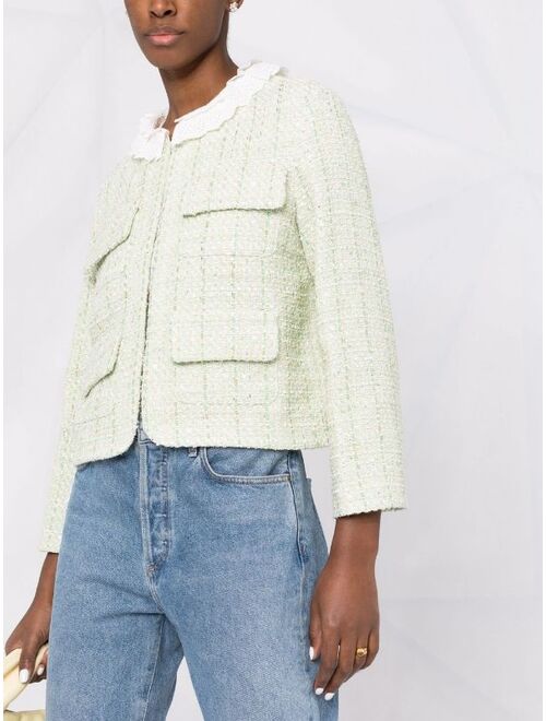Maje tweed cropped jacket