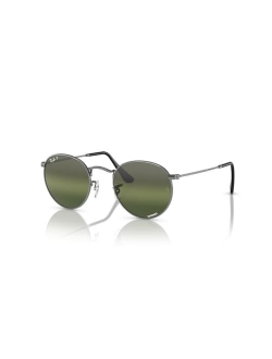 Unisex Sunglasses, RB3447 ROUND METAL