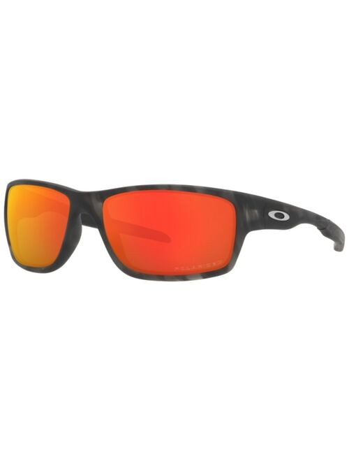 Oakley Men's Polarized Sunglasses, OO9225 Canteen 60